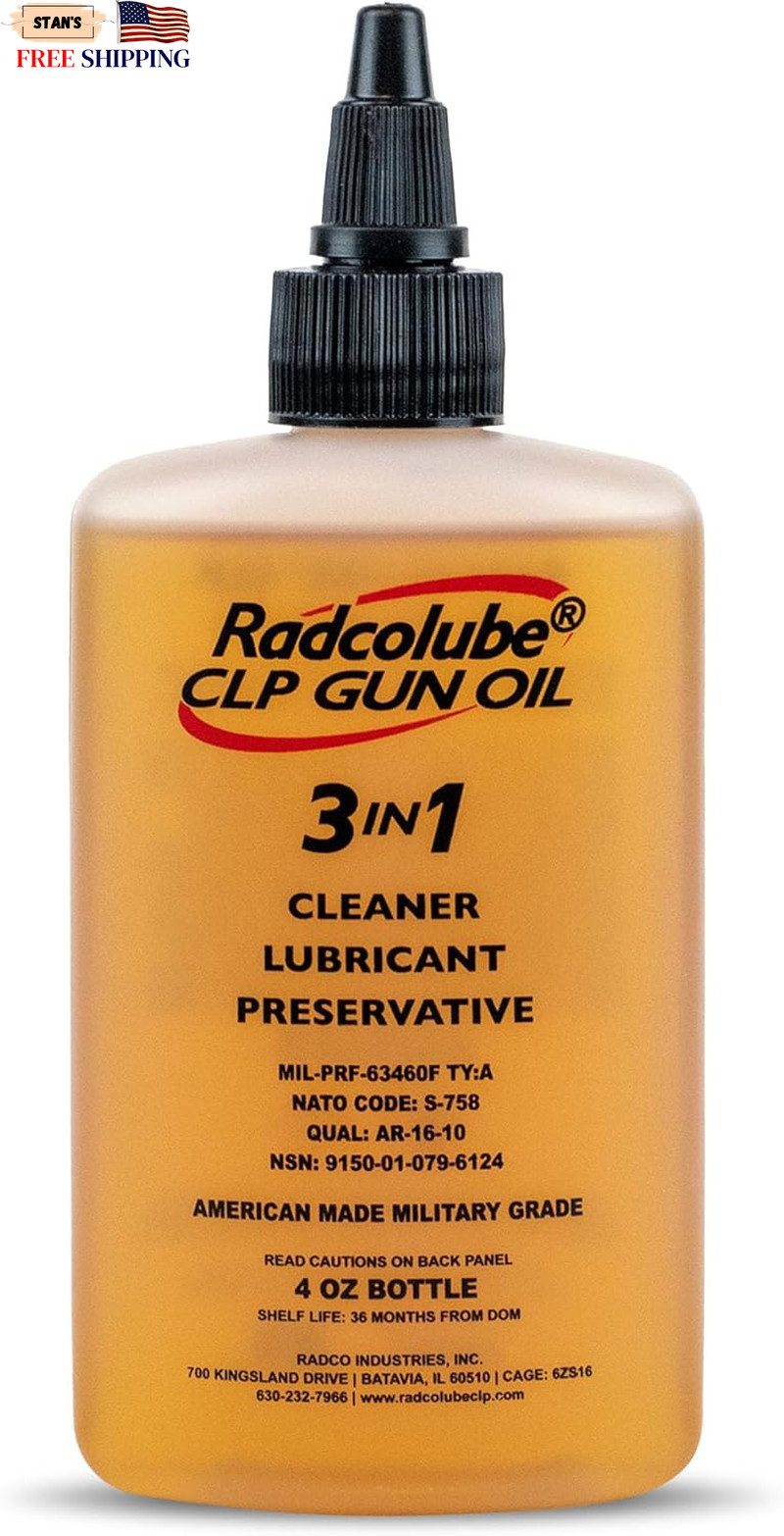 3-In-1 CLP Gun Oil, Lubricates & Preserves All Types of Firearms Military-Grade