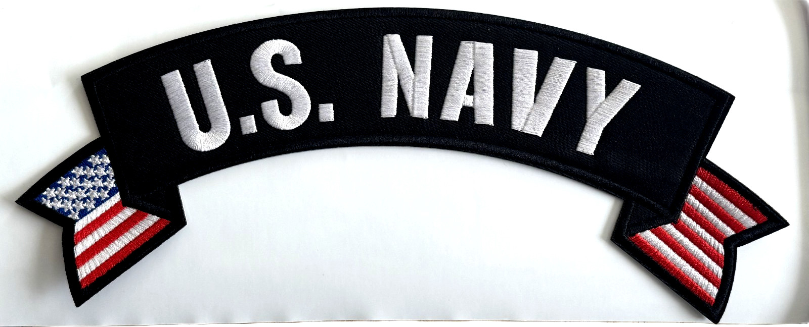U.S. NAVY  Large Military Rocker/Tab Patch for Vests or Jackets