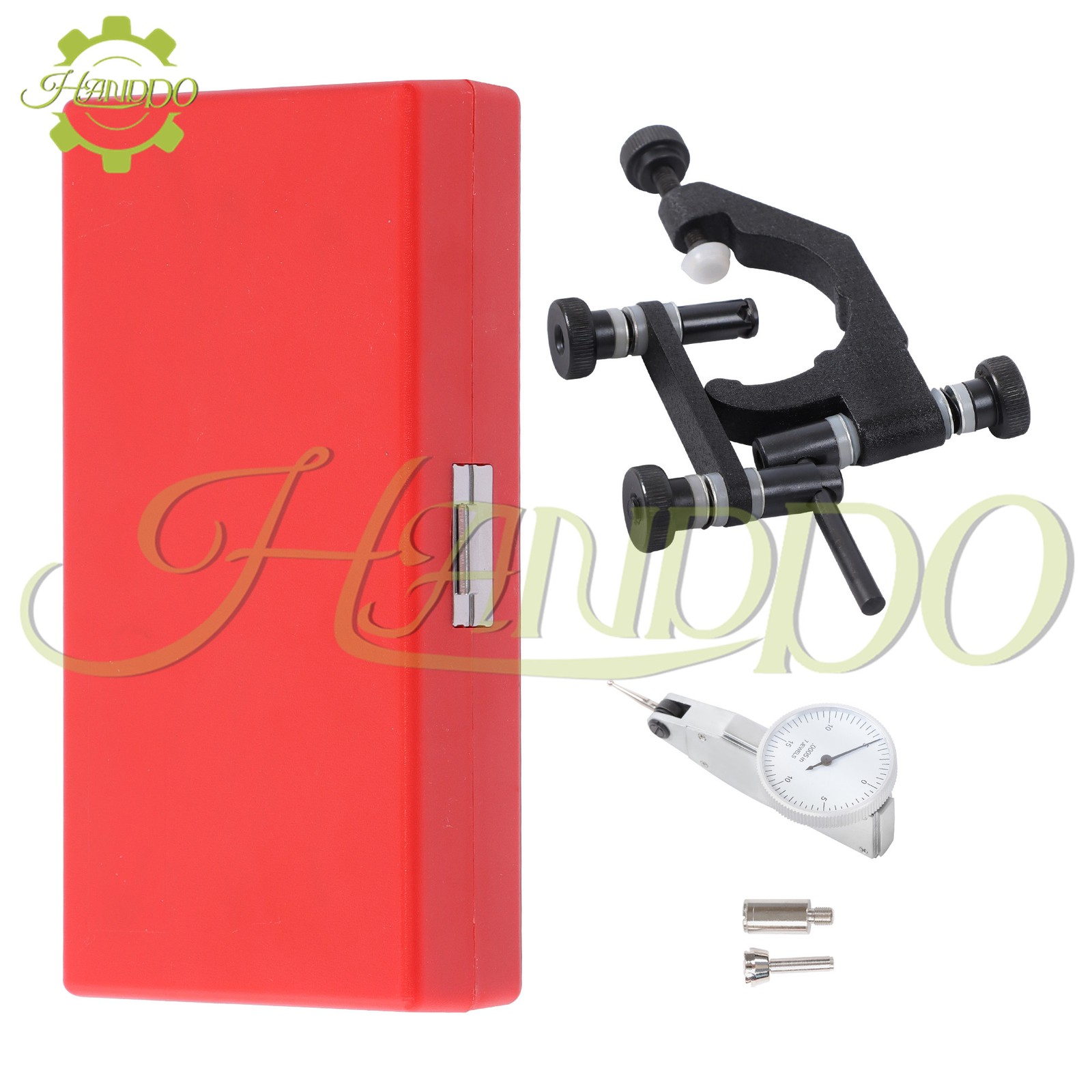 Test Dial Indicator 0.0005" and Universal Holder Quill Clamp 1-7/8 0-15-0
