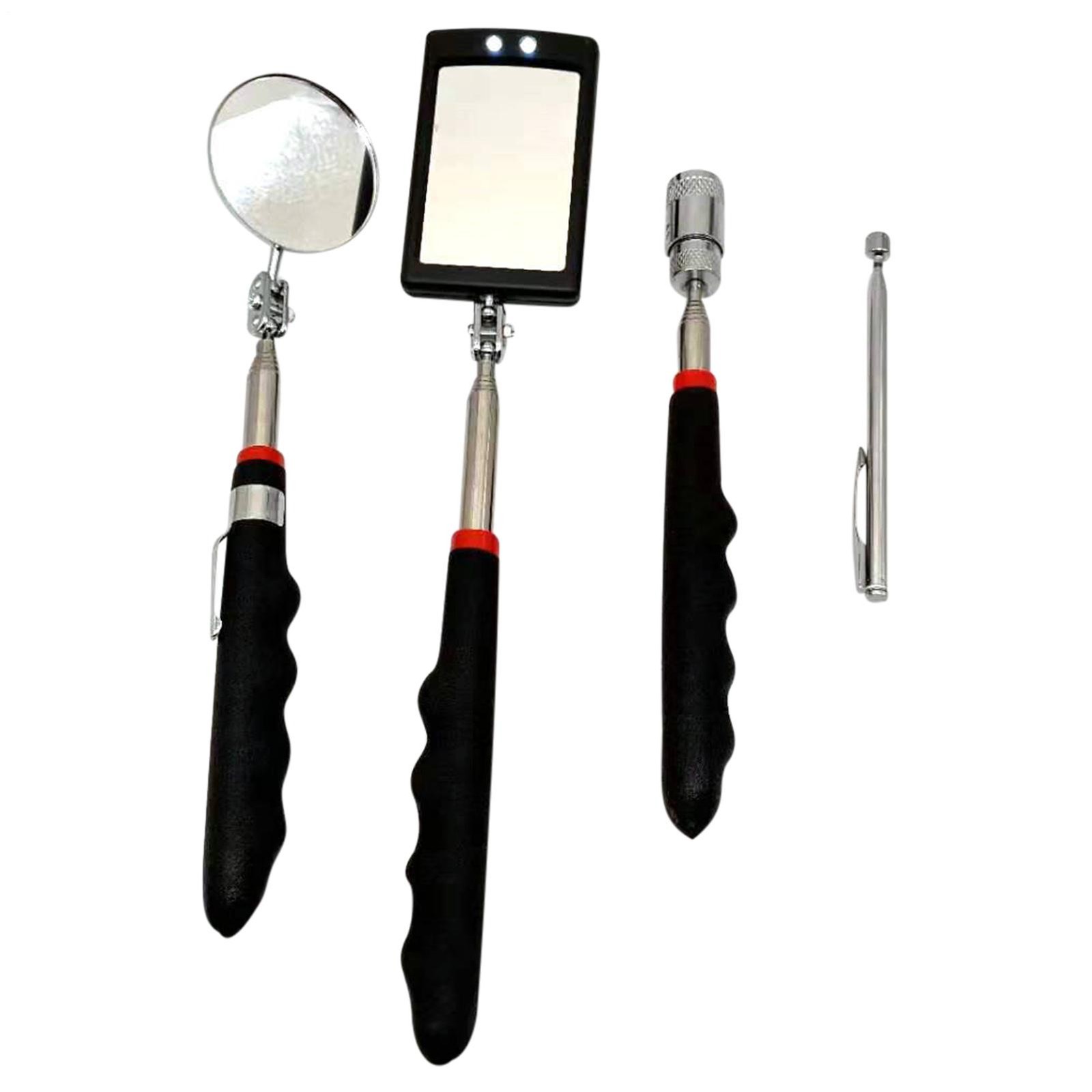 Telescopic Extendable Inspection Mirror 360 Degree Rotating Car Tool Swivel