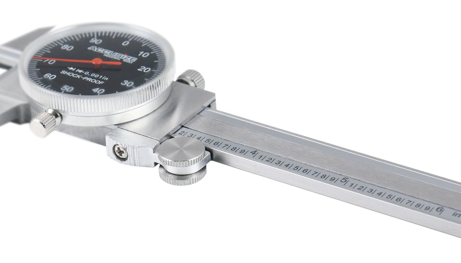 Accusize Industrial Tools 0-6" x 0.001" (Range x Resolution) Dial Caliper, Bl...