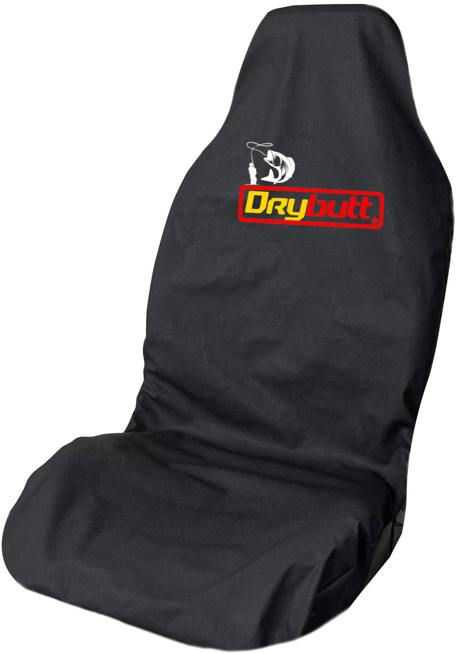 DRYBUTT Fishing Carping Waterproof Premium Black Front Car Seat Cover Protector
