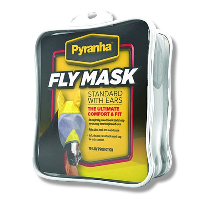 Pyranha Fly Mask with Ears - Large