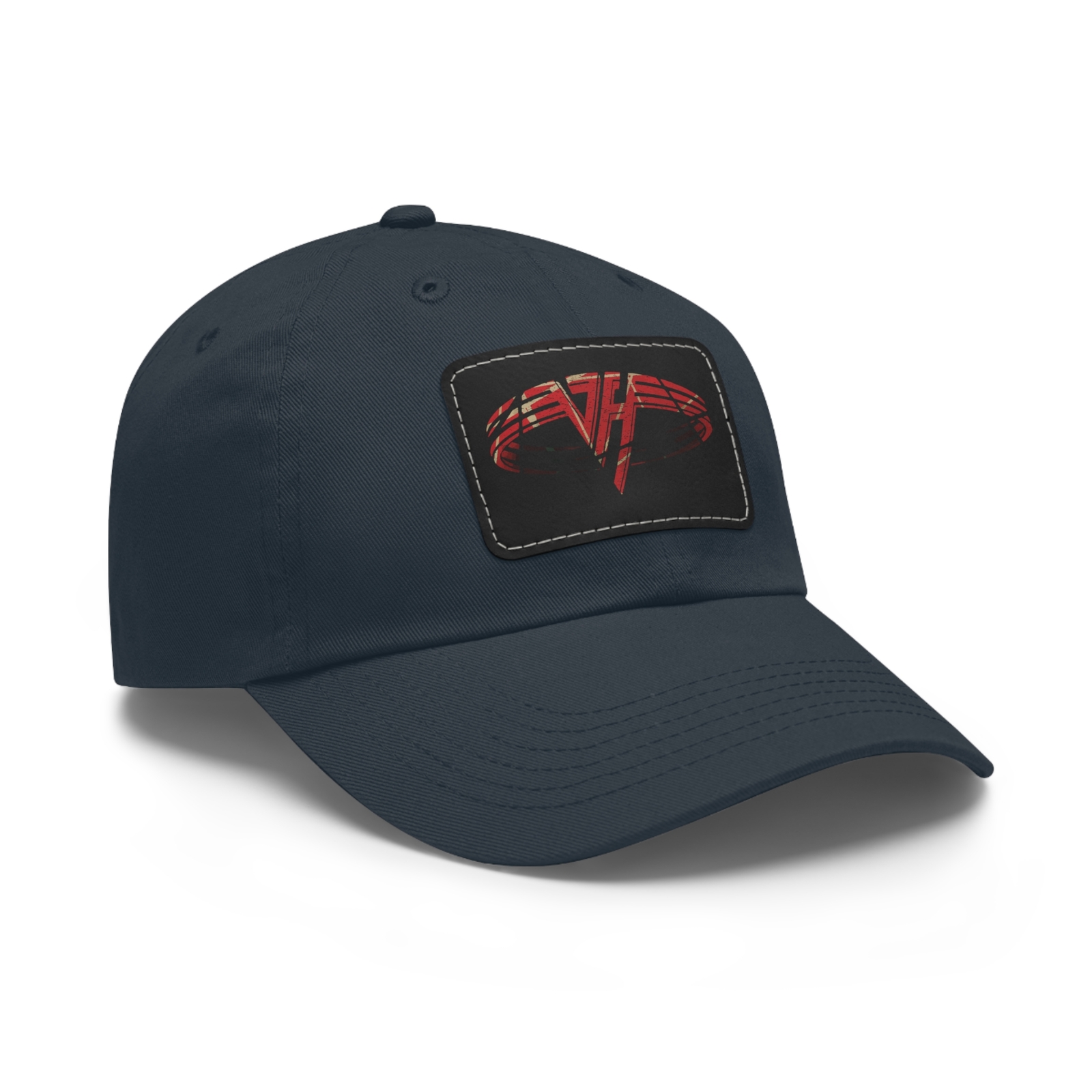 Rare! Van Halen-Inspired 1984 Tour Dad Hat w/ Leather Patch - Adjustable