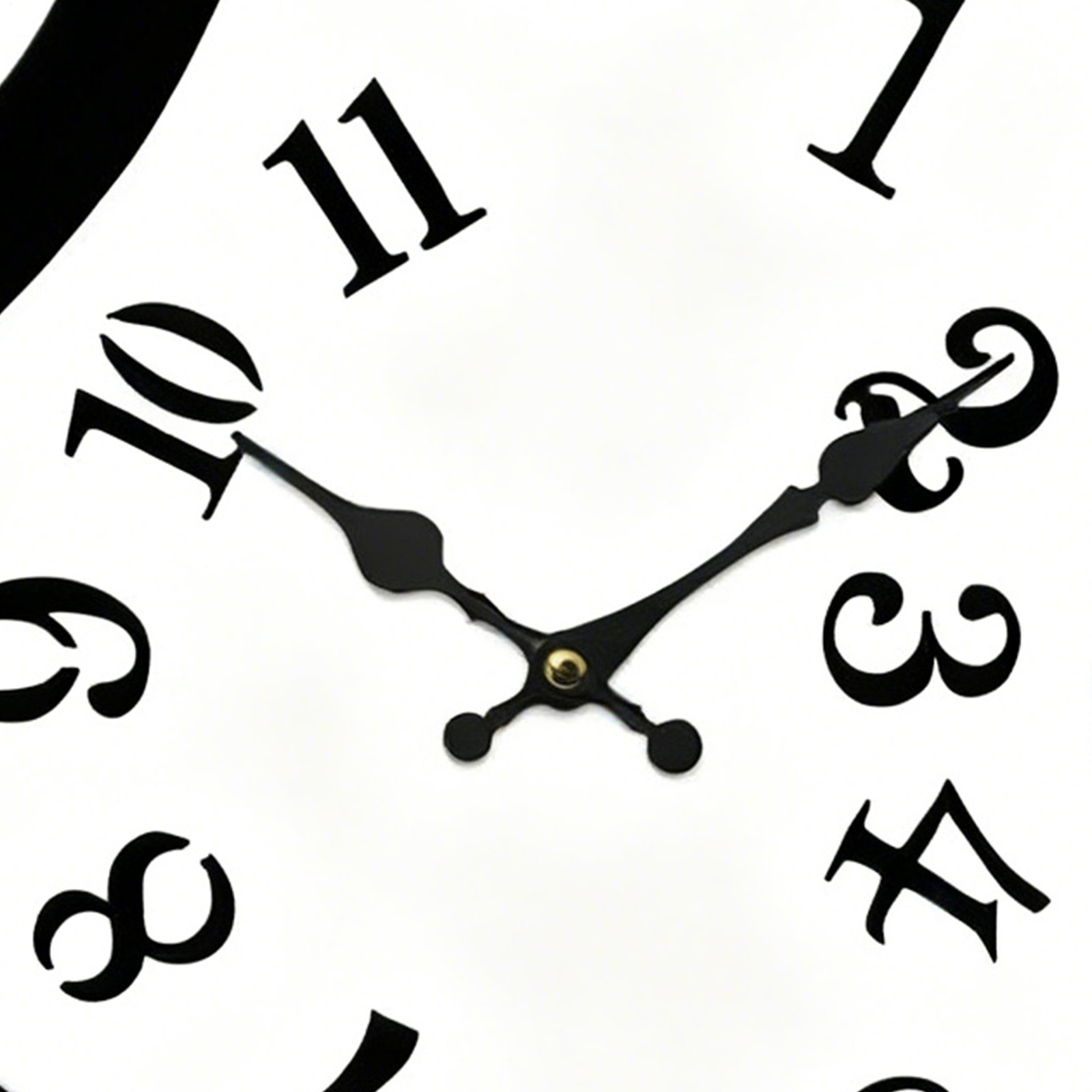Irregular Wall Clock Retro Non-Ticking Modern Analog Wall Clock Silent Clock