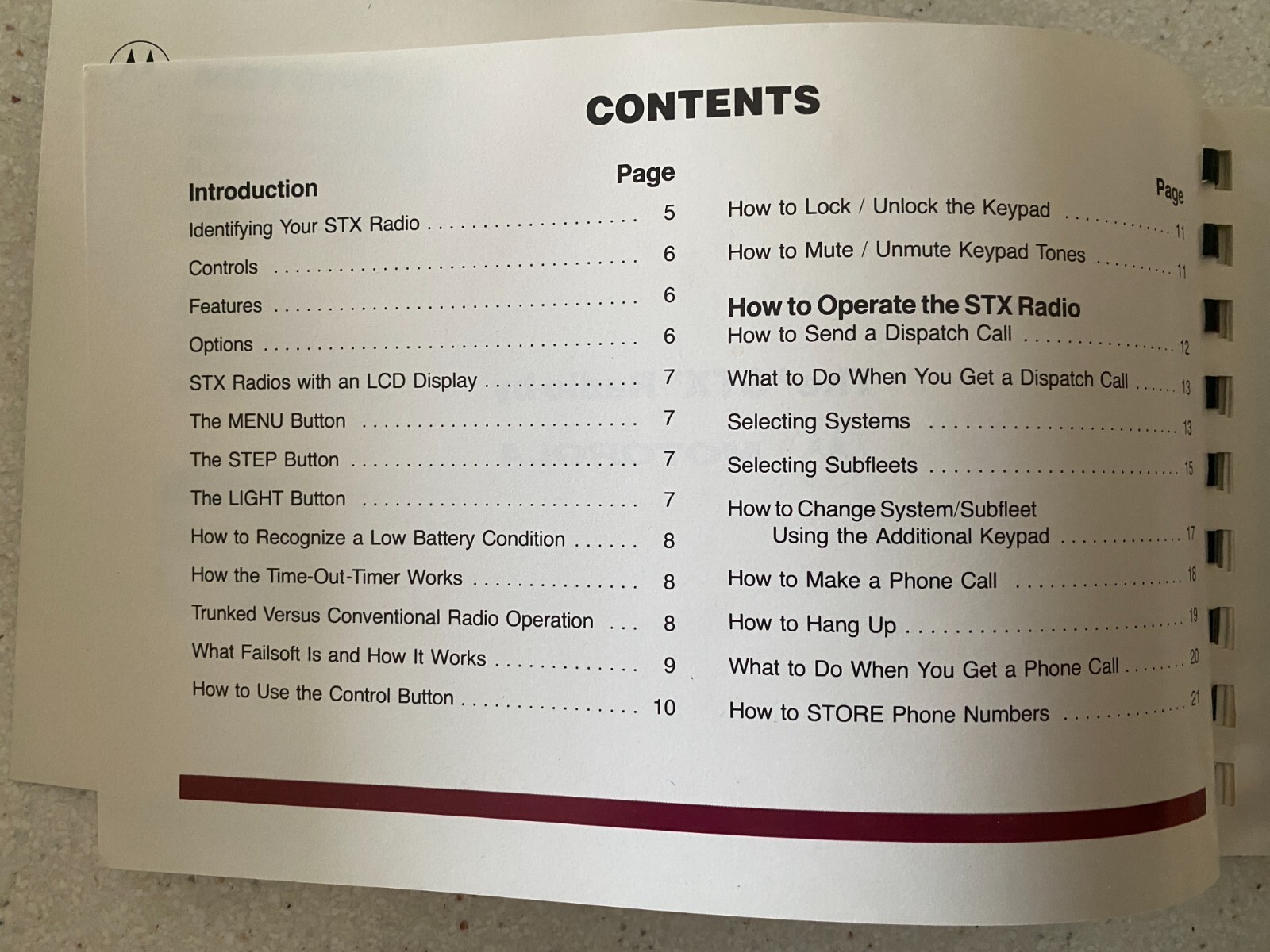 STX Smartnet Motorola Manual User's Guide