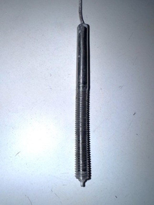 SS K-Type Thermocouple Probe – 1/4-28 Threaded Mount – Vacuum Compatible