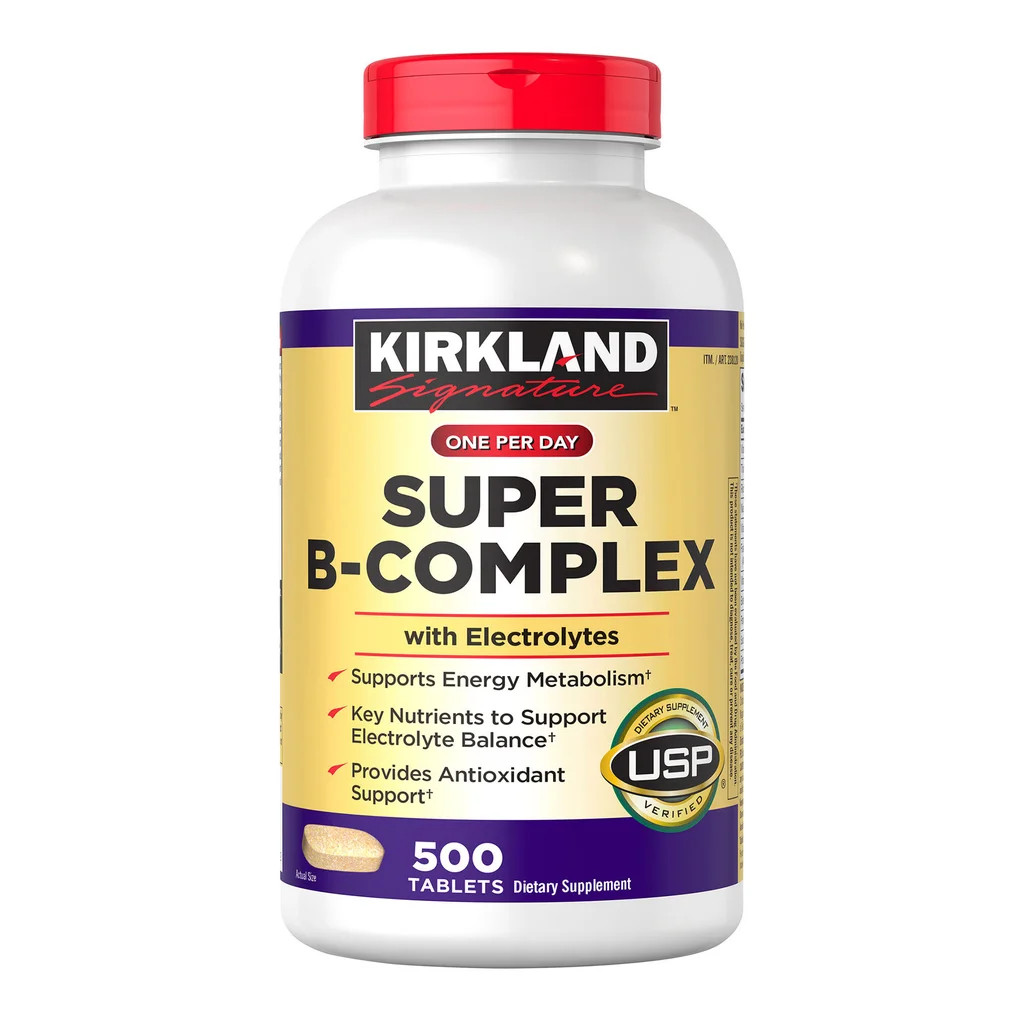 Kirkland Signature Super B-Complex with Electrolytes, 500 Tablets NEW