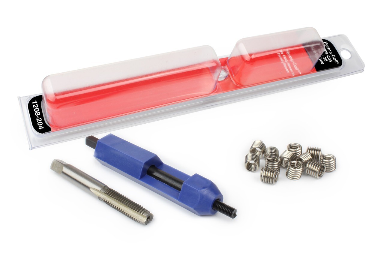 1/4-28 NF Thread Repair Kit USA Made Fits Heli Perma Coil 1208-204