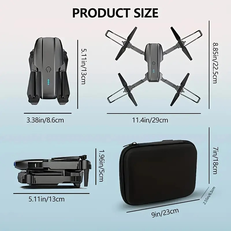 Screen Rc Drone 4k HD Wide Angle Camera WiFi Fpv Drone Dual Camera Quadcopter US