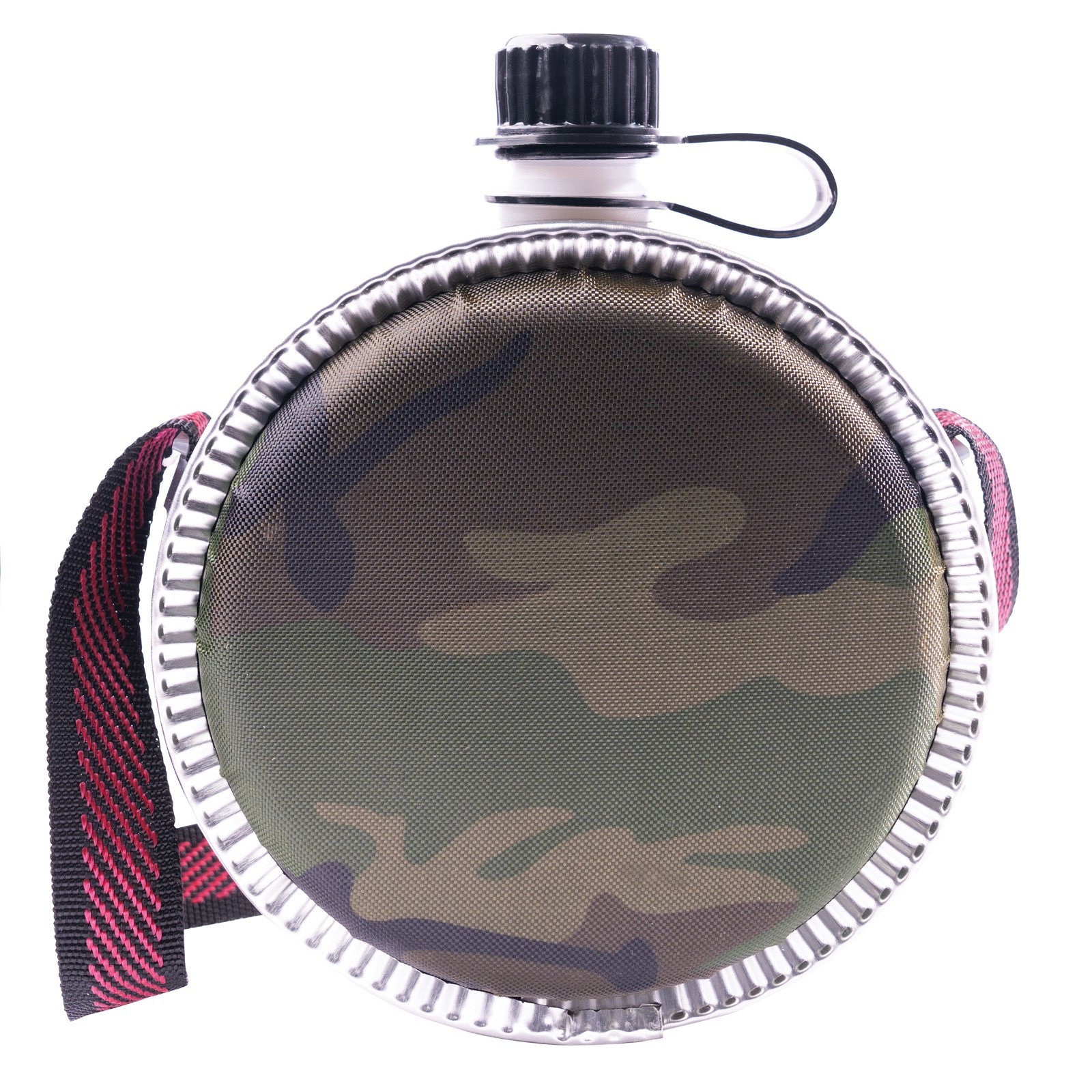 Rothco Woodland Camo Mini Desert Canteen|  BPA Free Outdoor Gear | 24oz