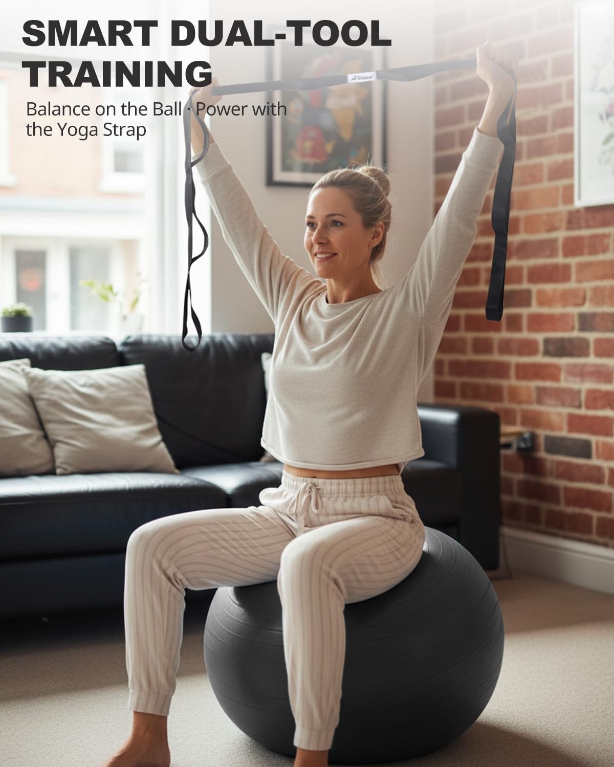 Yoga Pilates Stability Ball 5 Sizes Home Gym Office Chair Core Balance Training