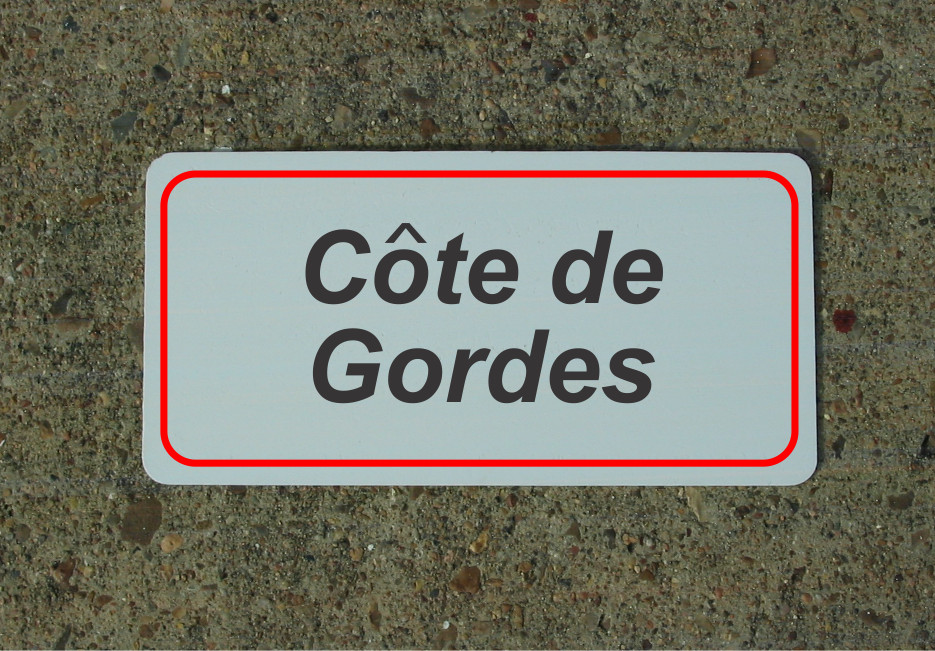 Cote De Gordes ROAD SIGN METAL TOUR DE FRANCE Bike Race ROUTE