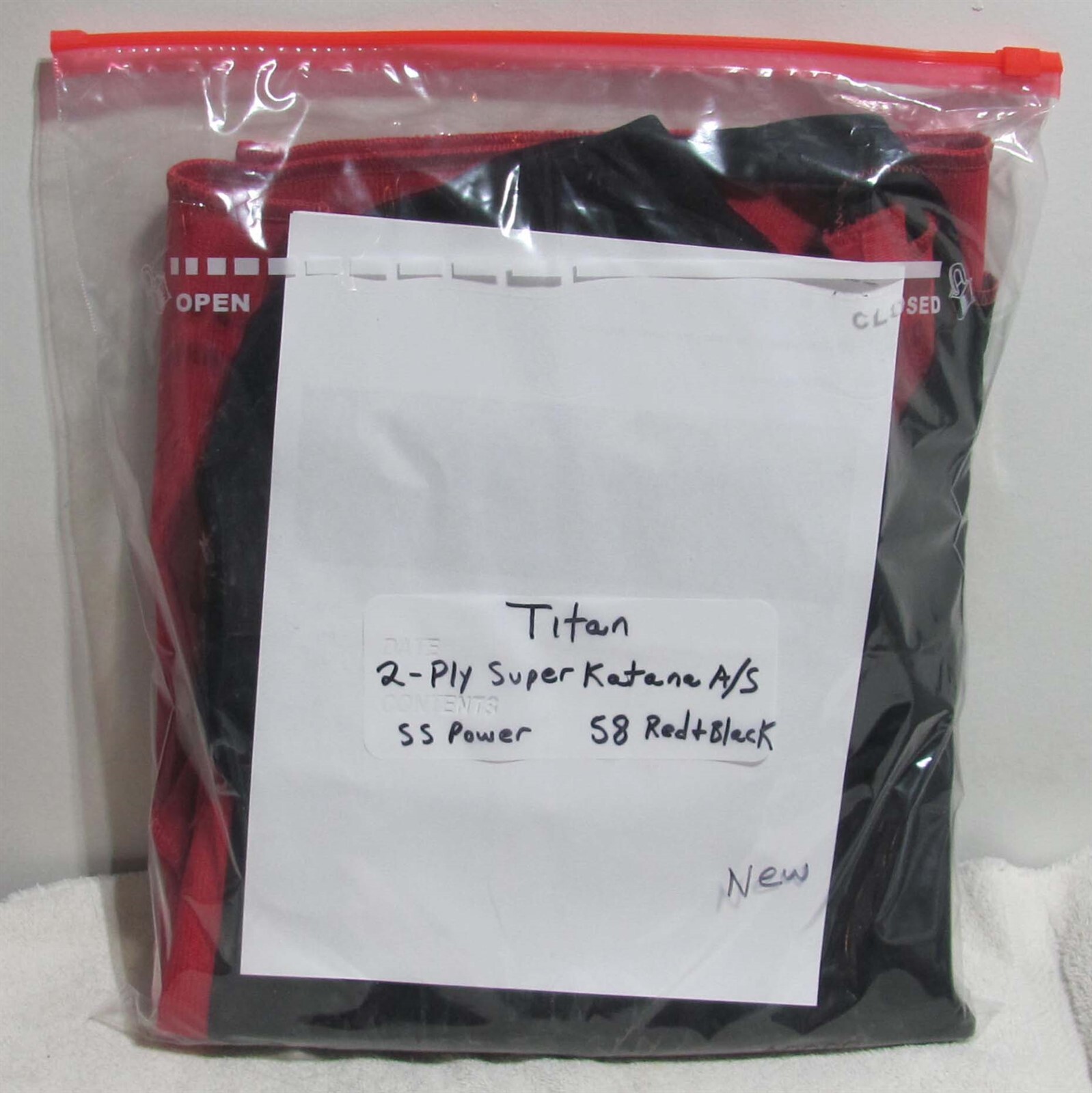 Titan 2-Ply Super Katana A/S Bench Shirt 58 Red/Black (NEW!) Discontinued Color!
