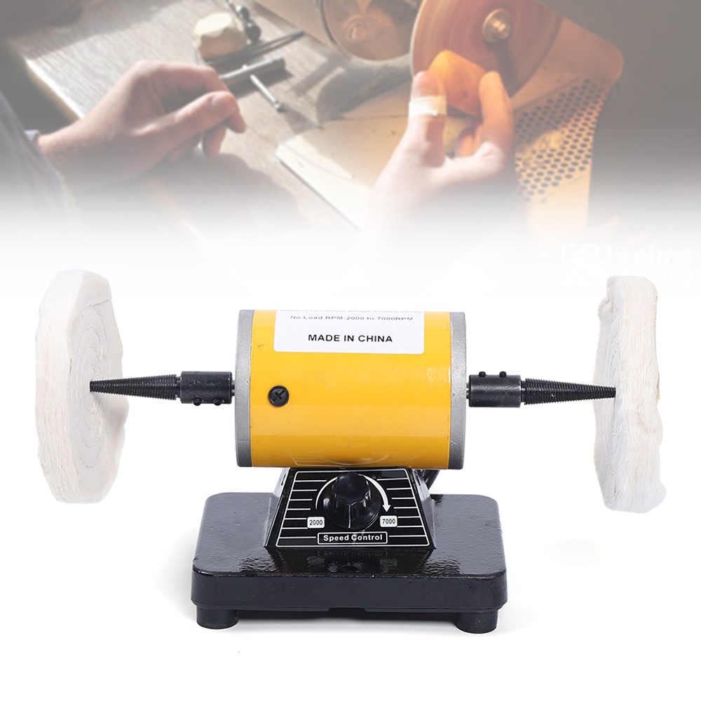 Jewellery Polishing Machine 200W Lab Bench Grinder MiNi Jewellery Polisher SALE