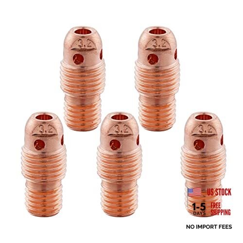 TIG Collet Body 13N29 (1/8"&3.2mm Orifice) for Collets Body 13N29 (1/8")/5Pcs