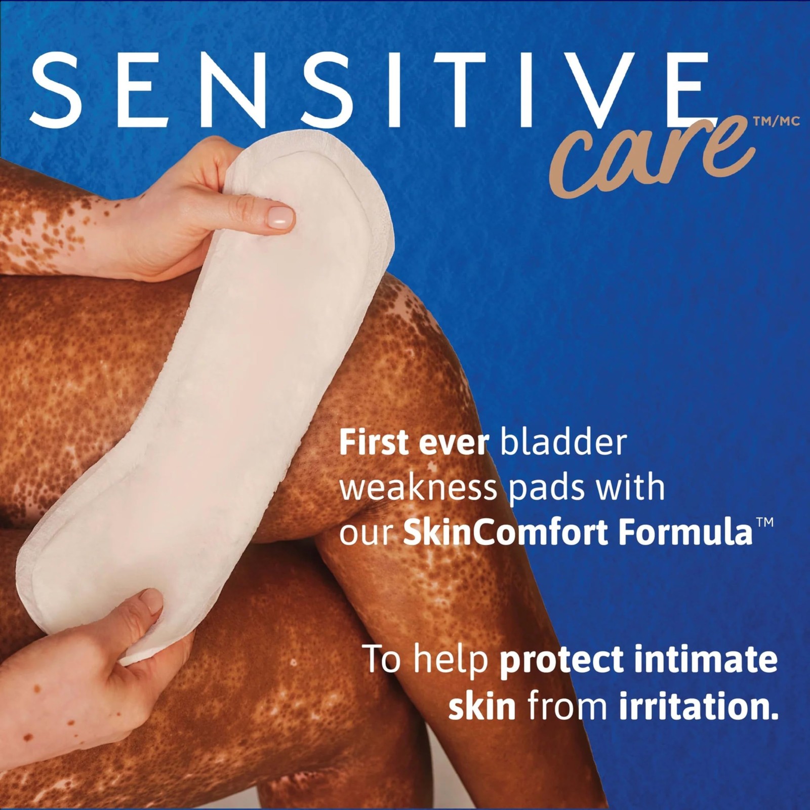 Tena Sensitive Moderate Bladder Control Pads, Incontinence, Regular, White
