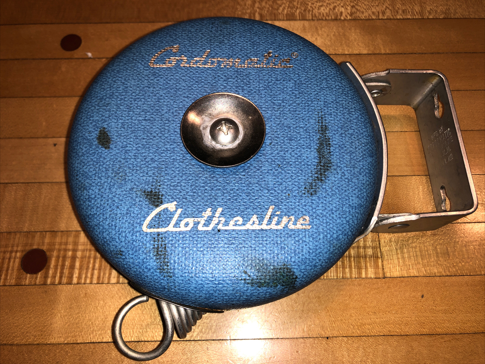 VTG Cordomatic Automatic Retractable Clothesline Blue Reel Apartment RV 20 FOOT