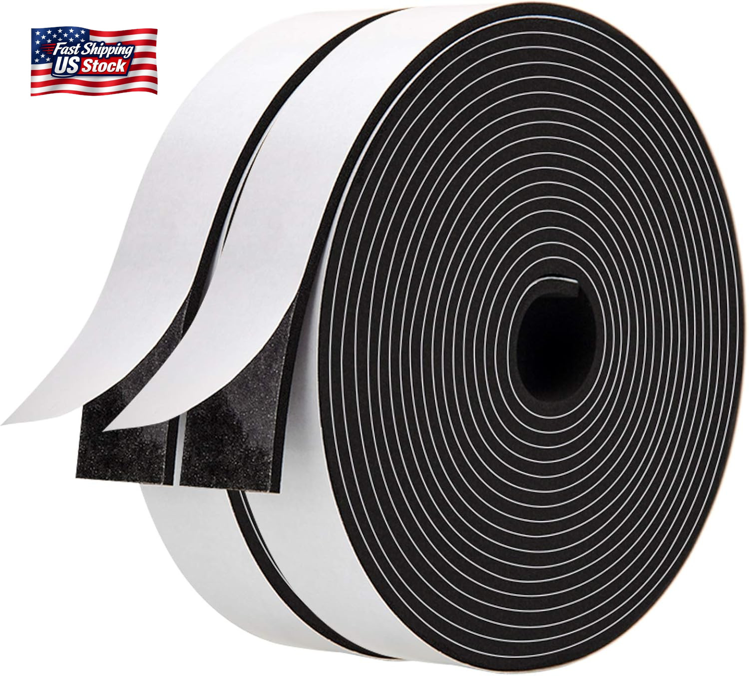 Neoprene Weather Stripping Foam Tape, 1 Inch X 1/8 Inch, High Resilience Door &