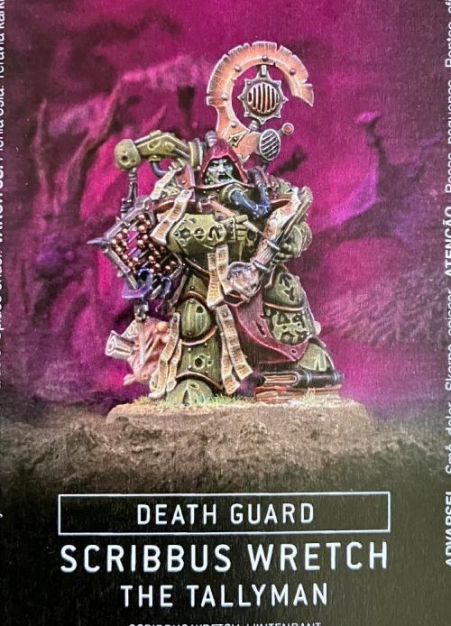 Warhammer 40K Death Gaurd - Tallyman *NoS*