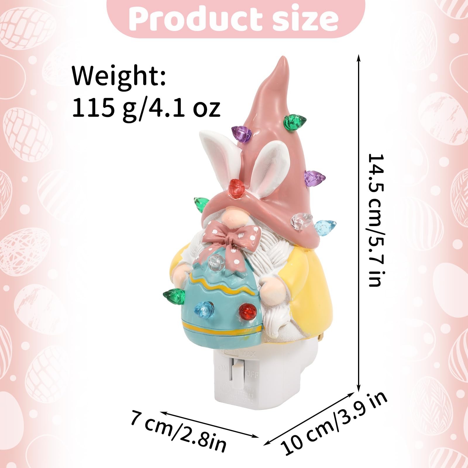 Easter Campfire Flickering Nightlight, Easter Night Light Plug Into Wall with...