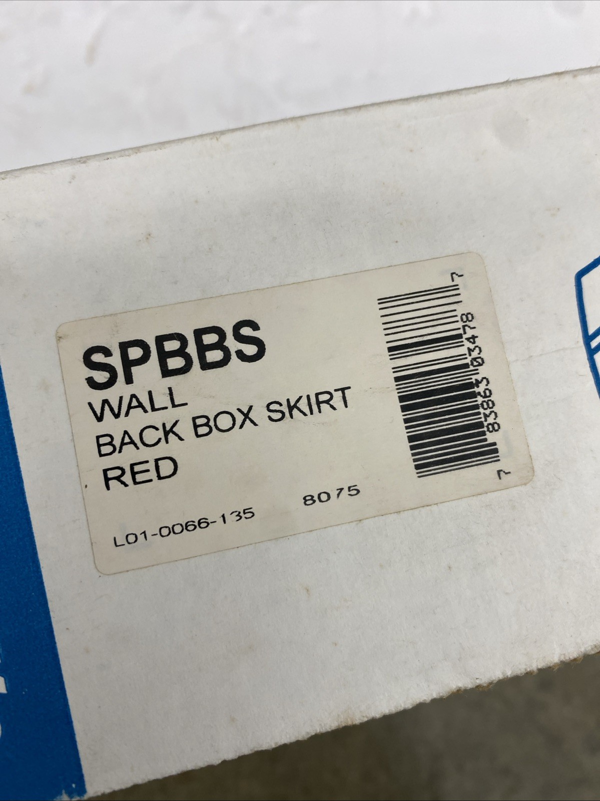 SpectrAlert Advance System Sensor - SPBBS Wall Back Box Skirt - Red New