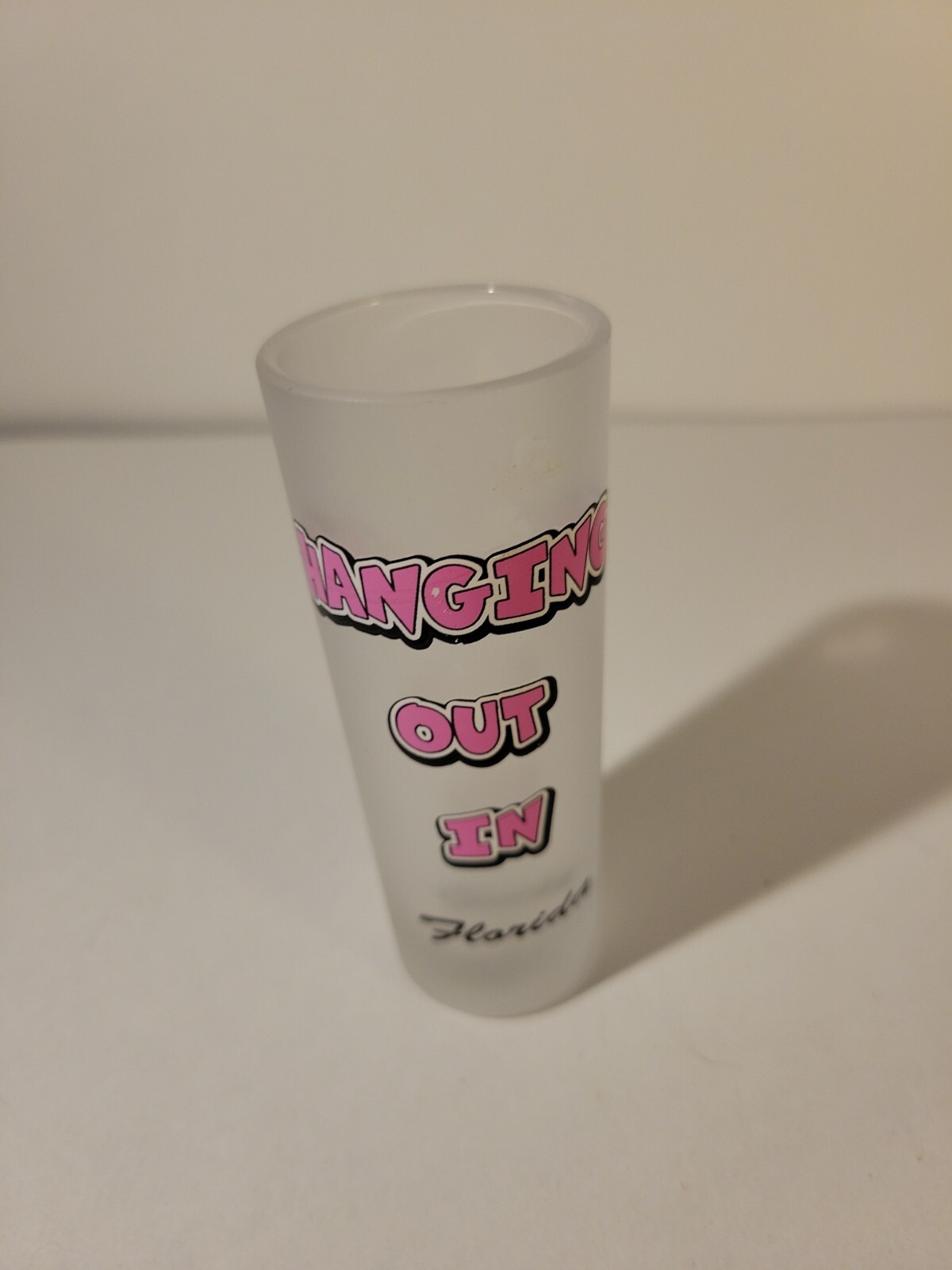 Hanging Out In Florida Frosted Double Shot Glass