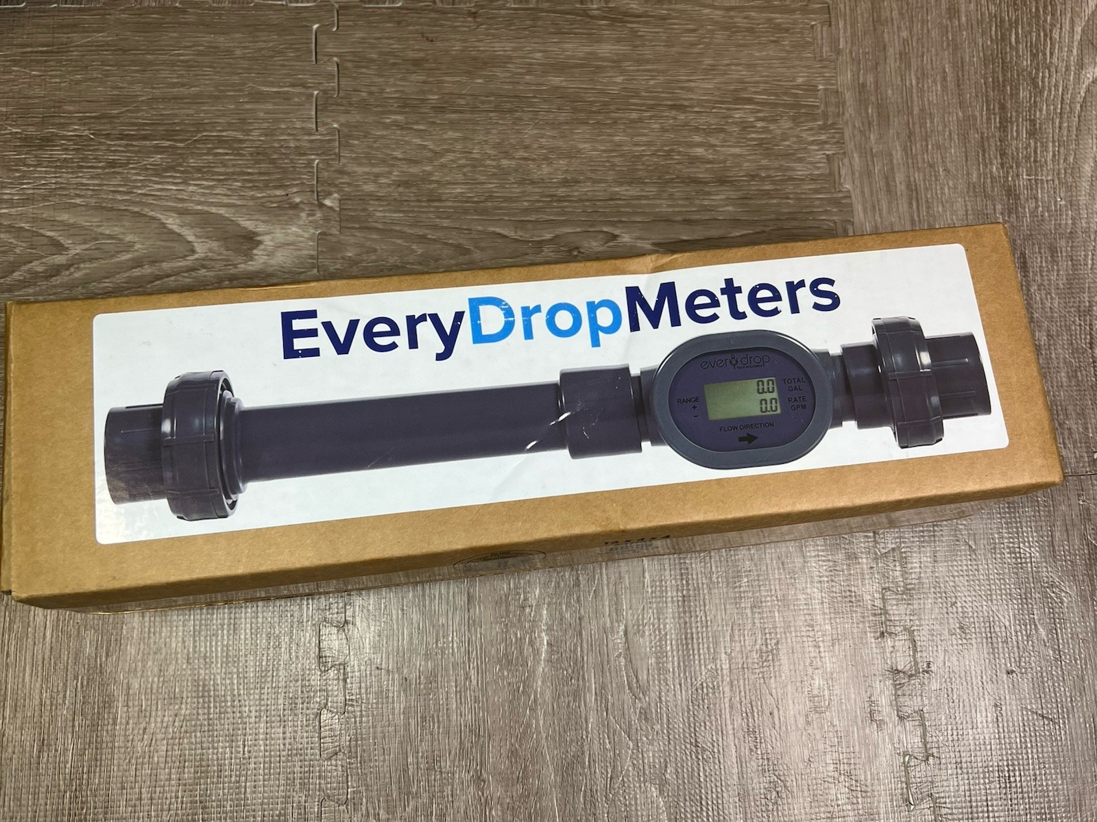 1" EveryDropMeters Inline Water Flow Meter New Sealed Fast Shipping