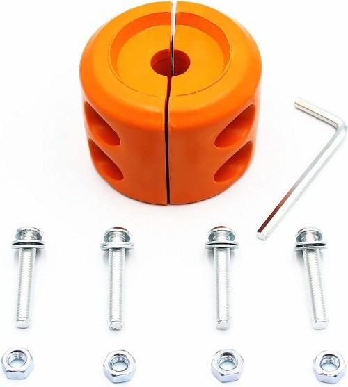 Winch Cable Saver Hook Stopper Line Rubber Stopper with All Size: Orange 1Pack