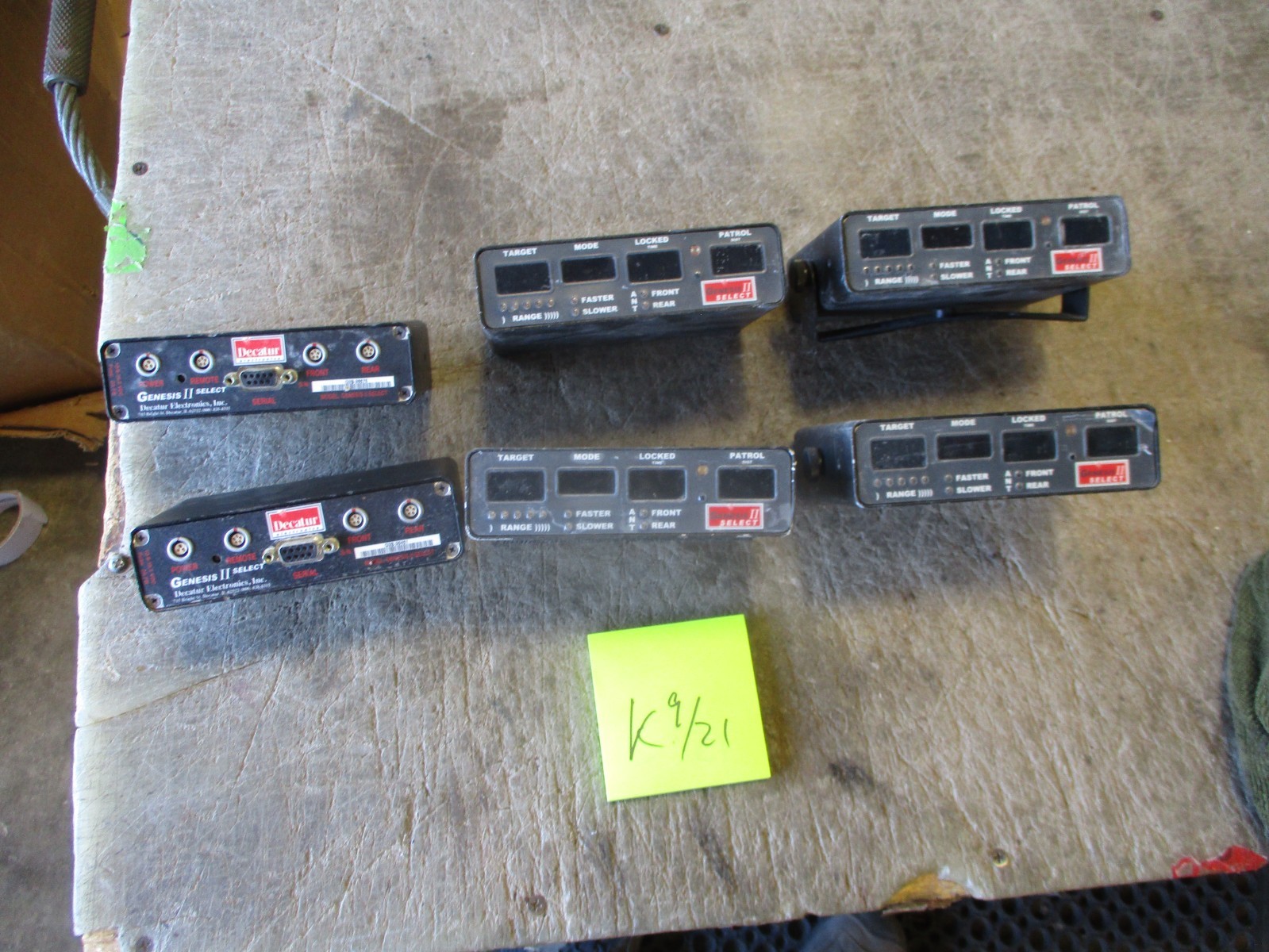 Lot of 6 Used Decatur Genesis II Select Radar Unit Parts for Parts/Repair