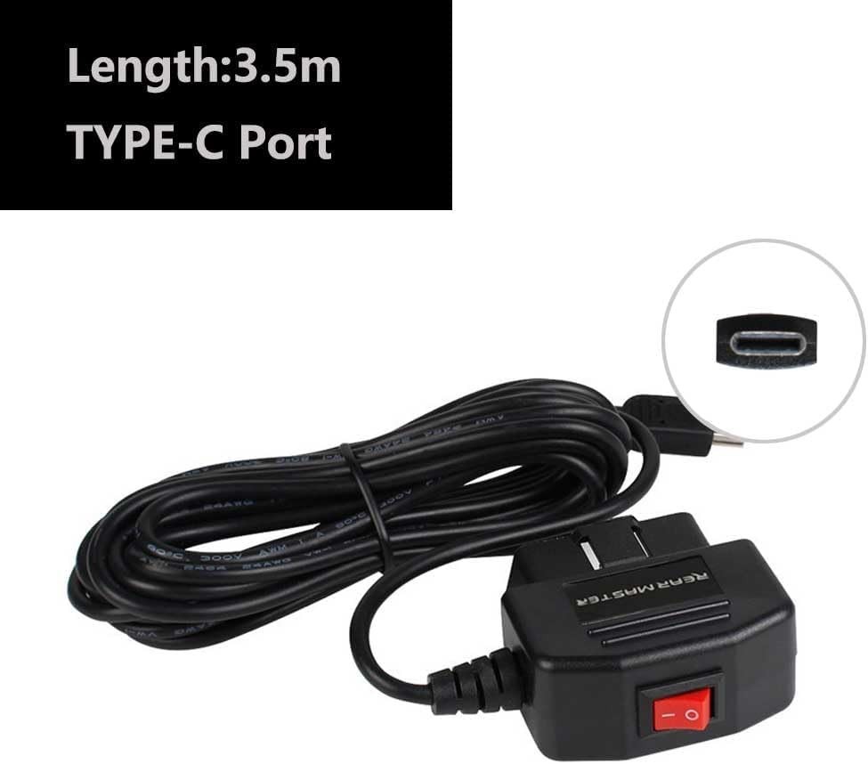 3.5M Universal OBD Dash Camera Power Cable | Fast Charging & Easy Installation