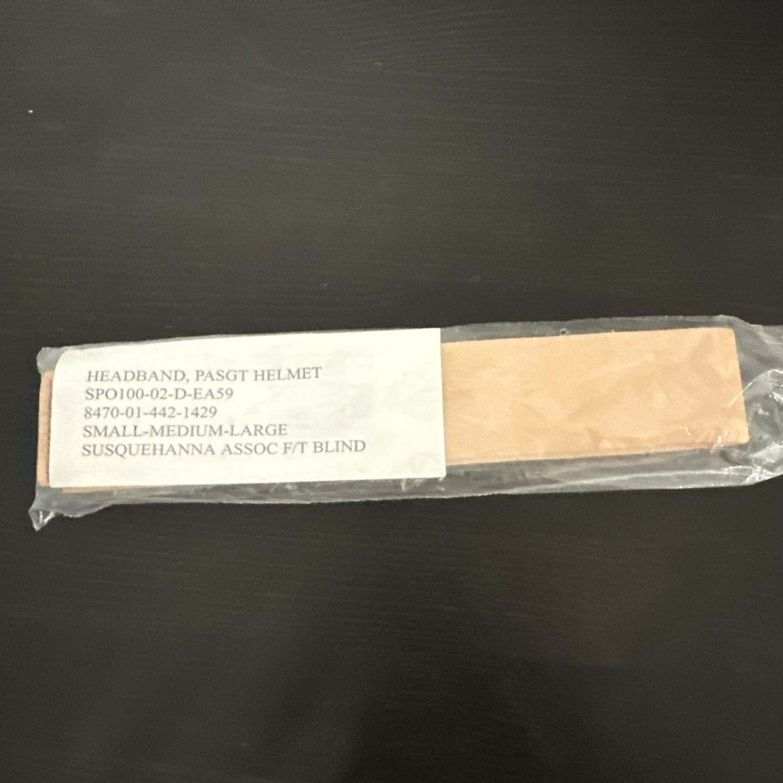 NEW US GI MILITARY PASGT HELMET HEADBAND - SMALL - MEDIUM - LARGE