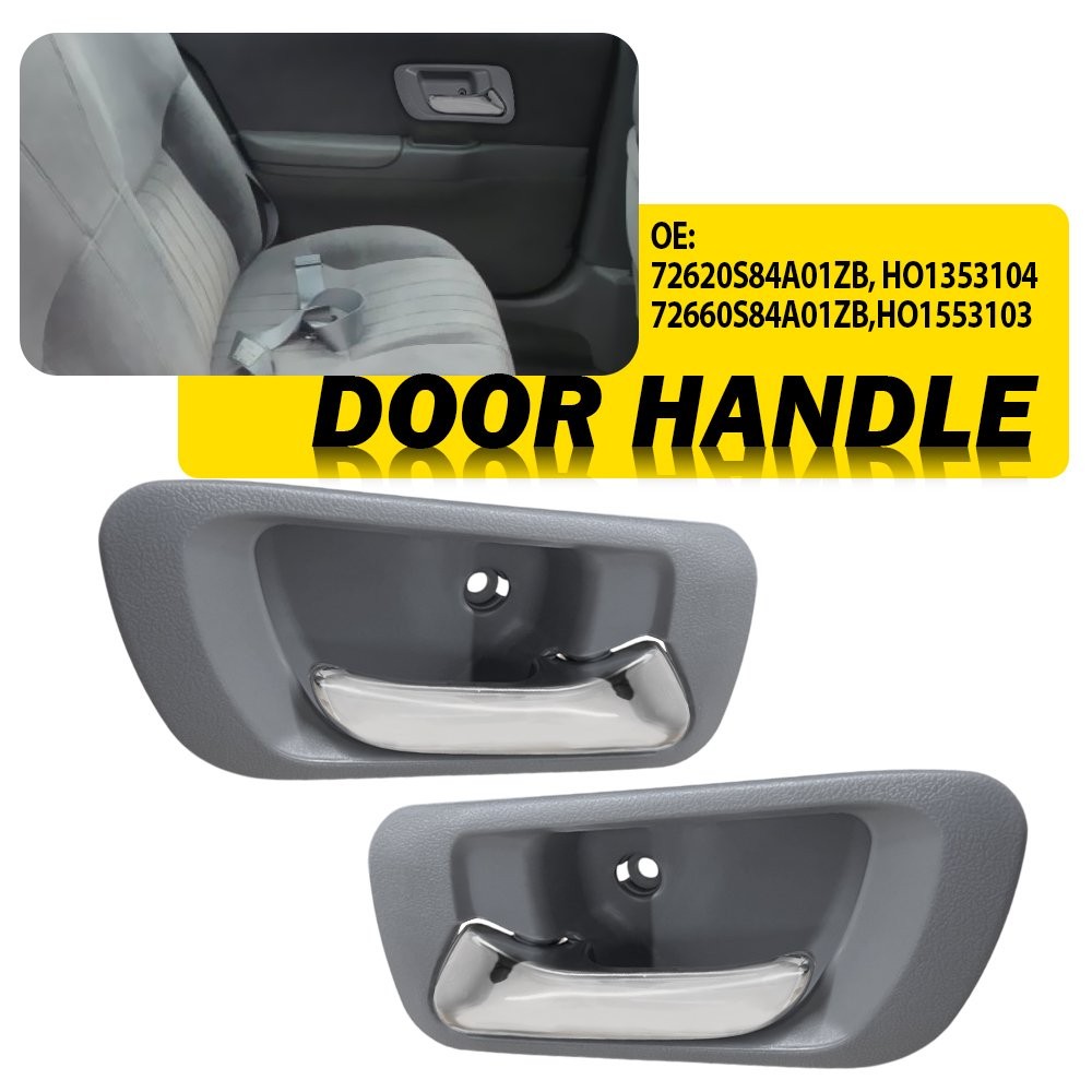 Door Fit Interior Handle Honda 98-02 Accord Odyssey Left Rear Set Right of 2pcs