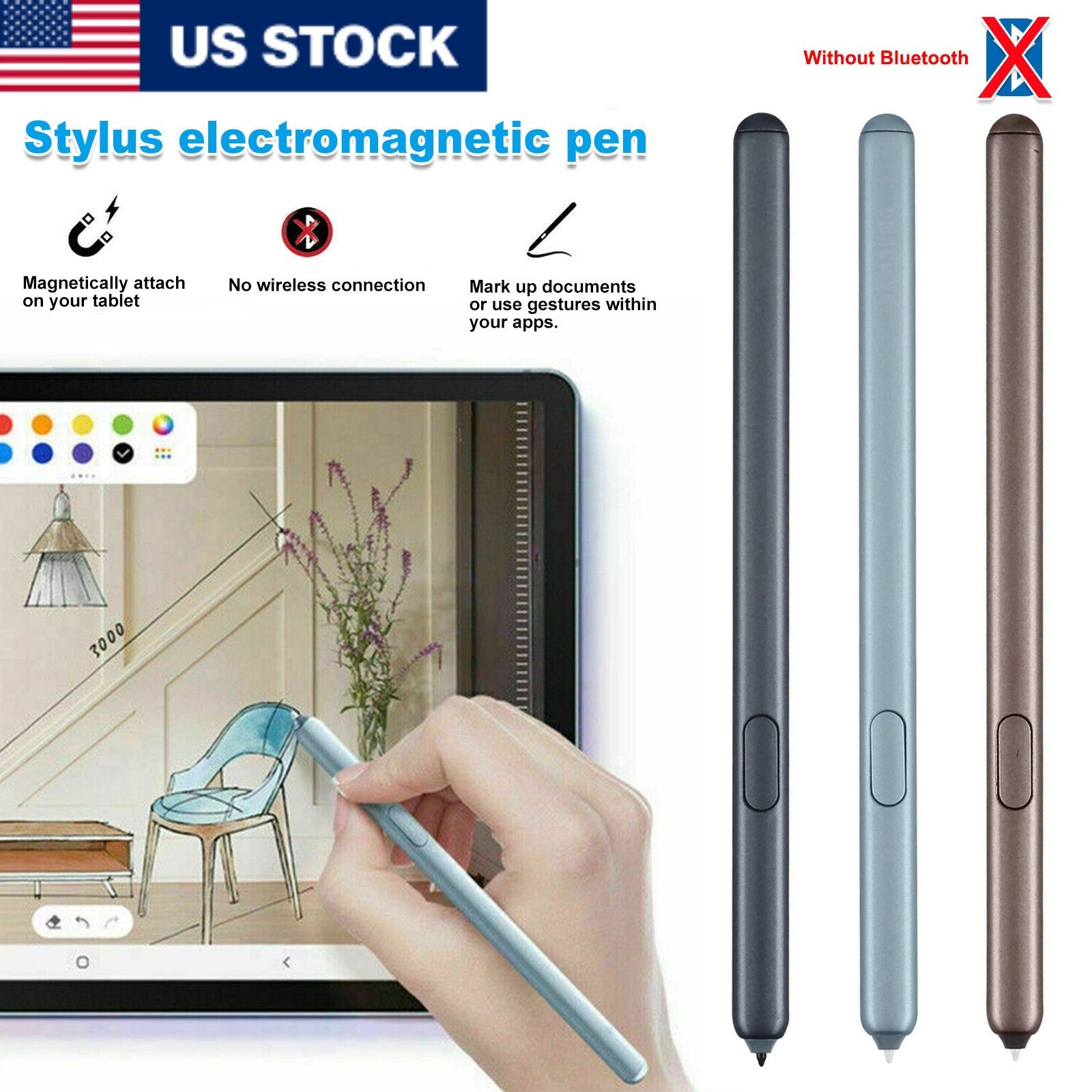 High Sensitivity Stylus Pen For Samsung Galaxy Tab S6 Lite/S7/S7+/S8/S8+/S9/S9+