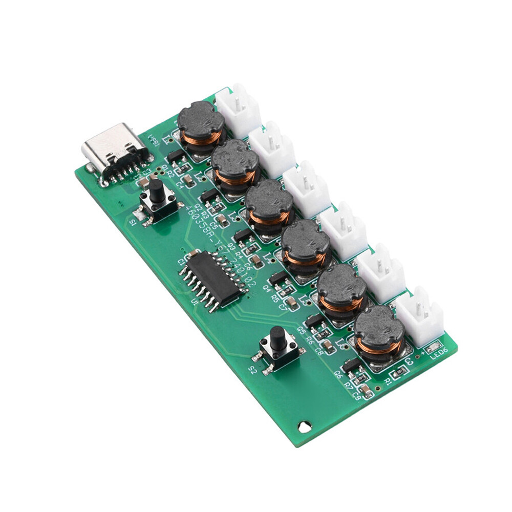 Type-C DC 5V DIY Ultrasonic Mist Maker 6 Channel Atomizing Module Humidifier
