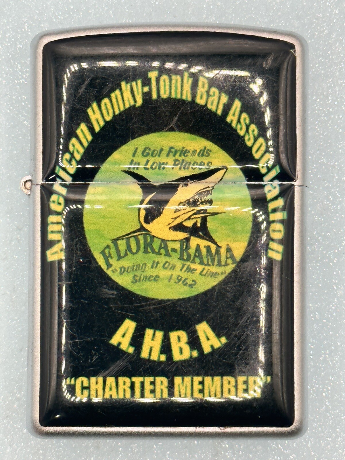 Vintage 2006 American Honky Tonk Bar Association Chrome Zippo Lighter NEW
