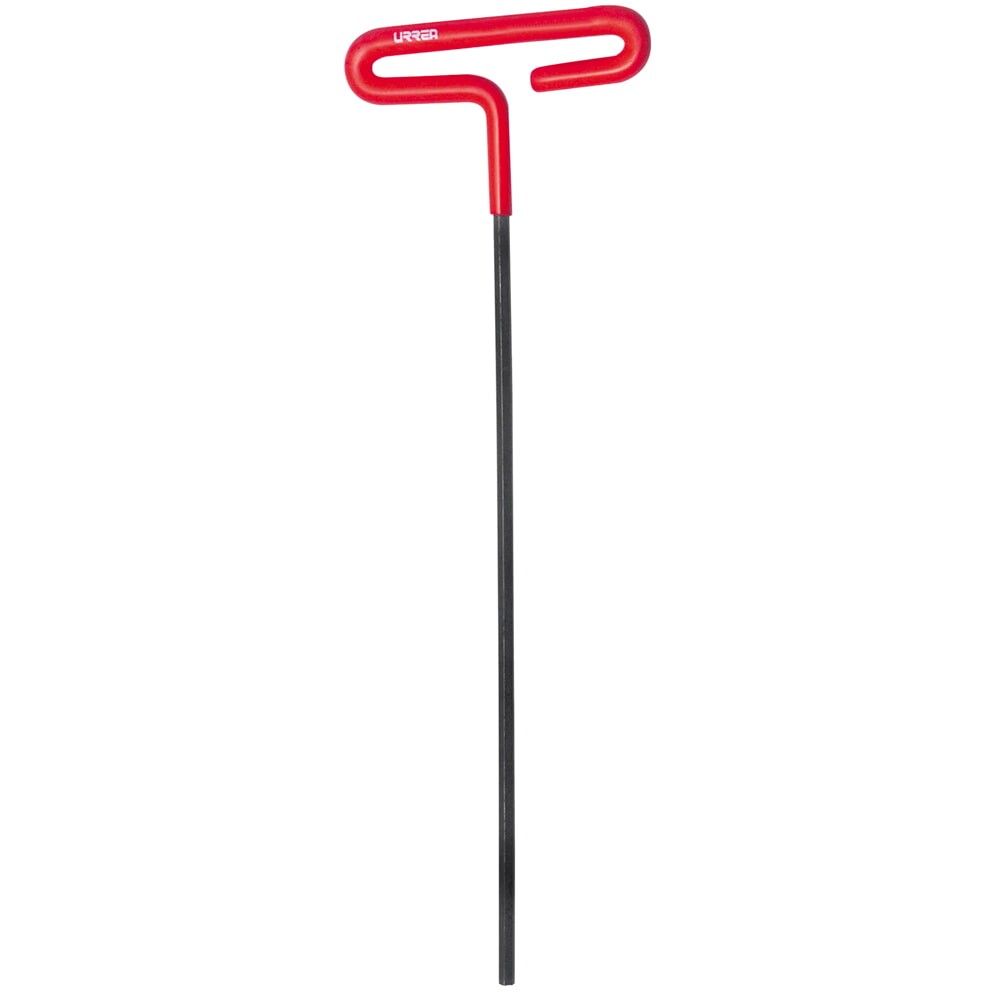 URREA 46416LG 1/4" Vinyl Grip T-Handle 9" & 6" Length Hex Key SAE