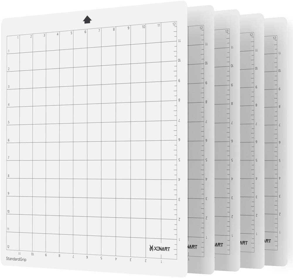 Standardgrip Cutting Mat for Silhouette Cameo 4/3/2/1(5 Mats,12X12 Inch) Standar