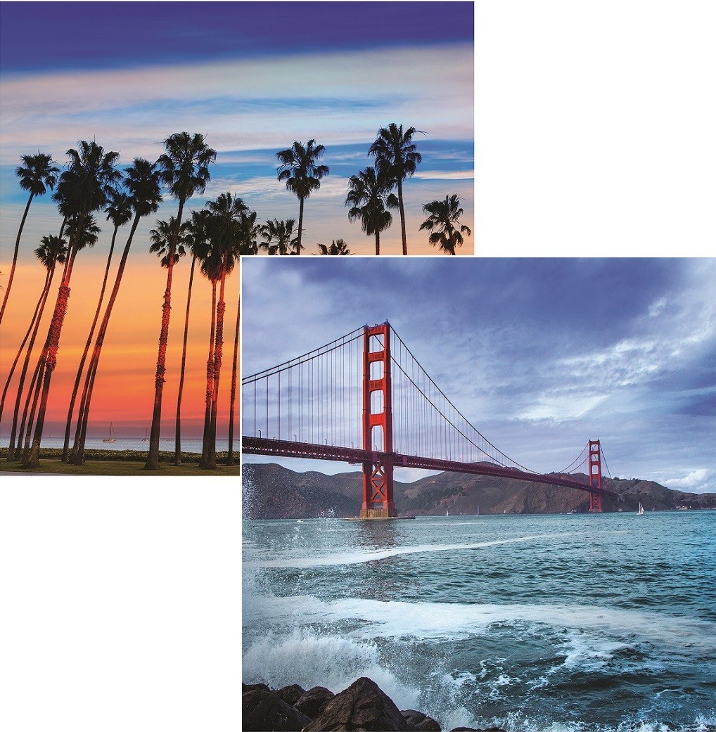 California - Golden Gate Bridge, DS scrapbook paper - Reminisce CAL001
