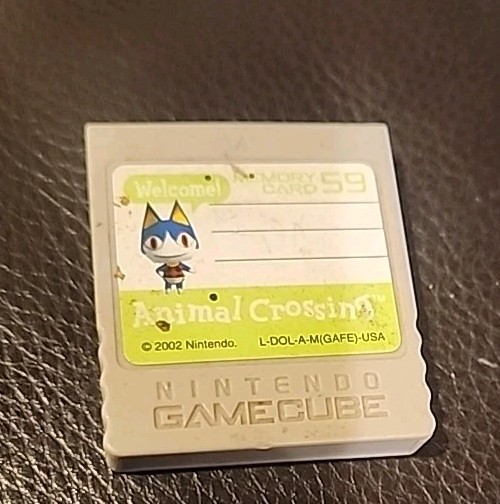 Official Nintendo Gamecube Animal Crossing Memory Card