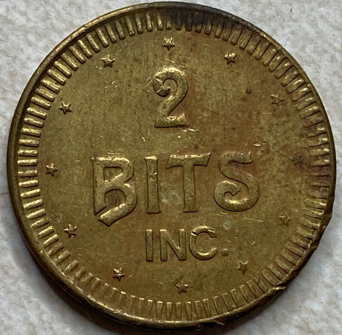 2 Bits Inc. Arcade Slot Amusement Token T7542