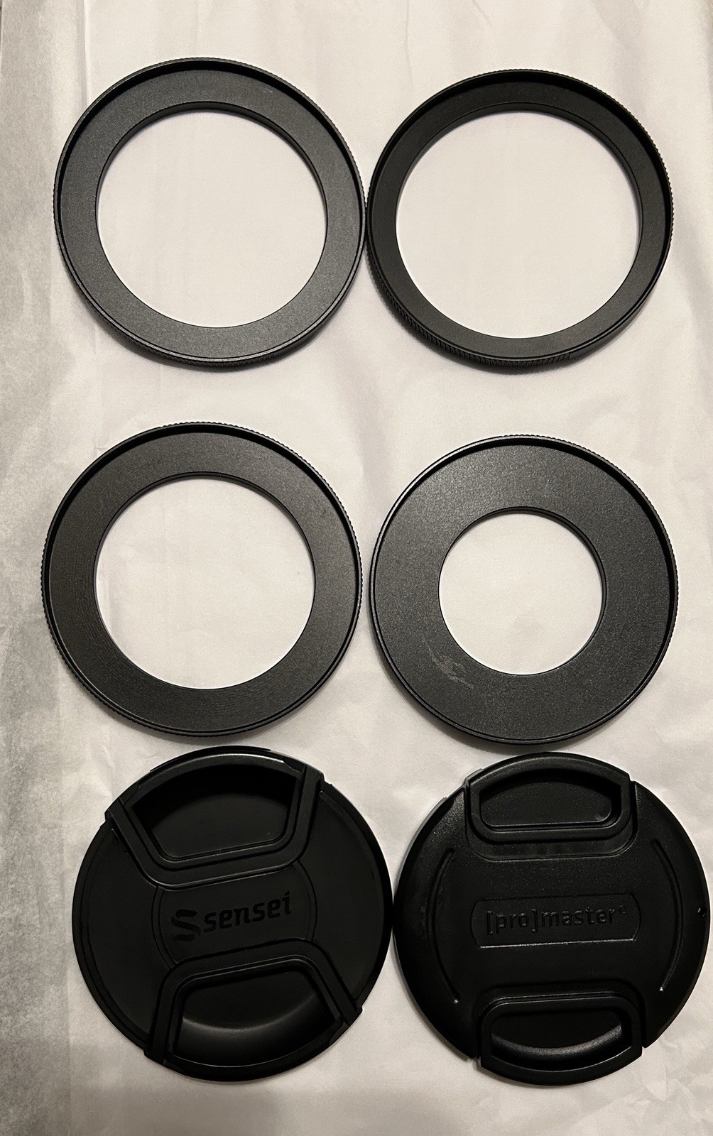 Camera Lens  Step Up Rings And Lens Caps  77 mm