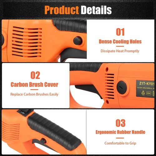 Handheld Electric Pipe Threader Threading Machine W/6 Pipe Cutter 1/2" - 2"