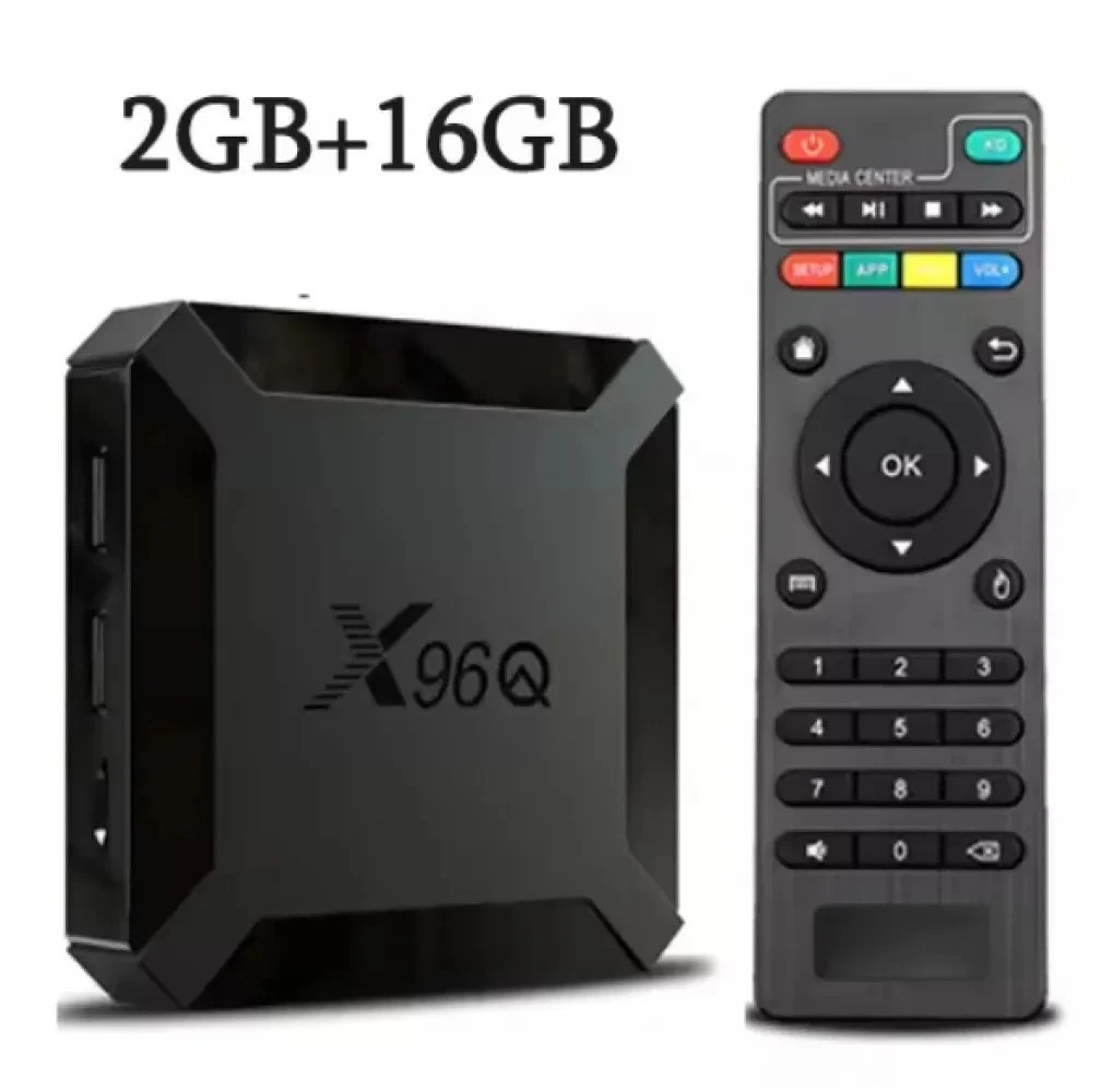 X96Q Android 10 4K TV Box Quad Core 2.4GHz WiFi Media Stream Mini PC