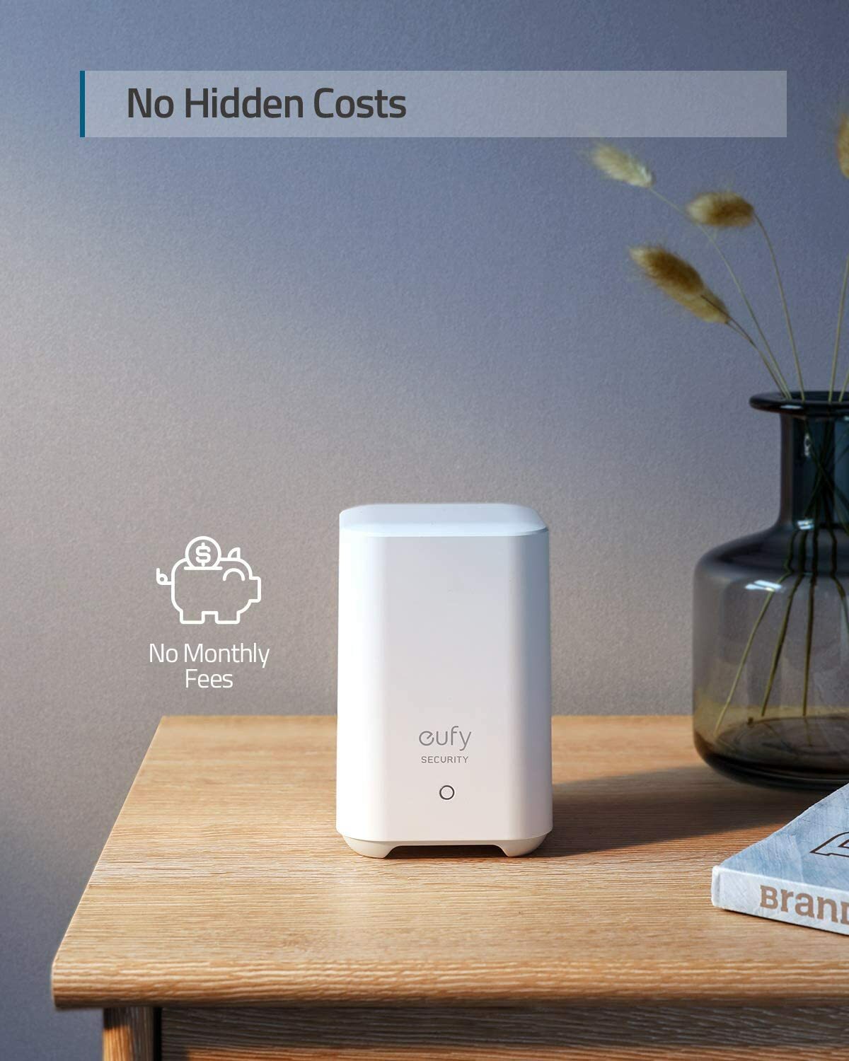 eufy 5-Pcs Wireless Alarm System Smart Home Security Kit Motion Sensor with App