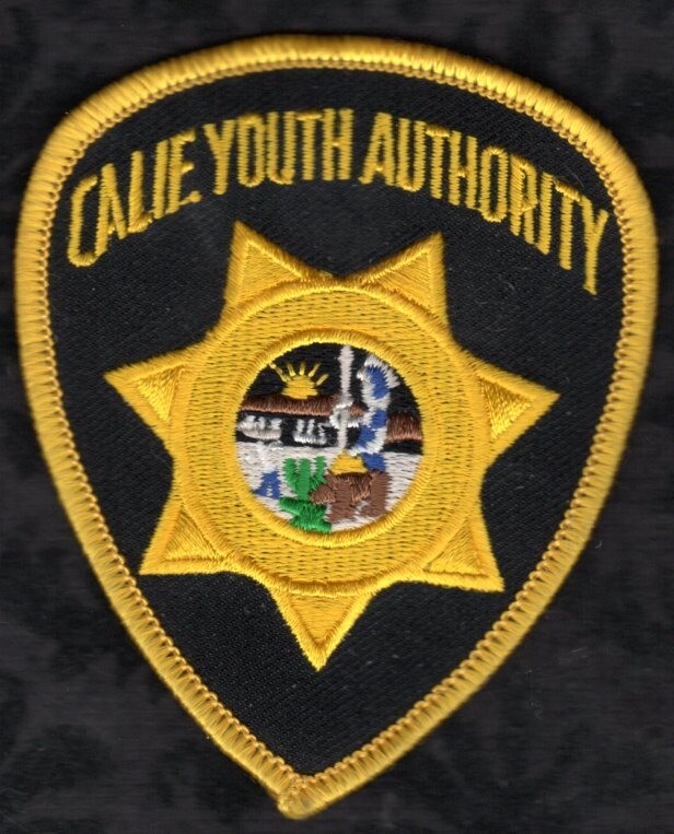 California Dept. Youth Authority Patch Used = 2-7/8" x 3-1/2"