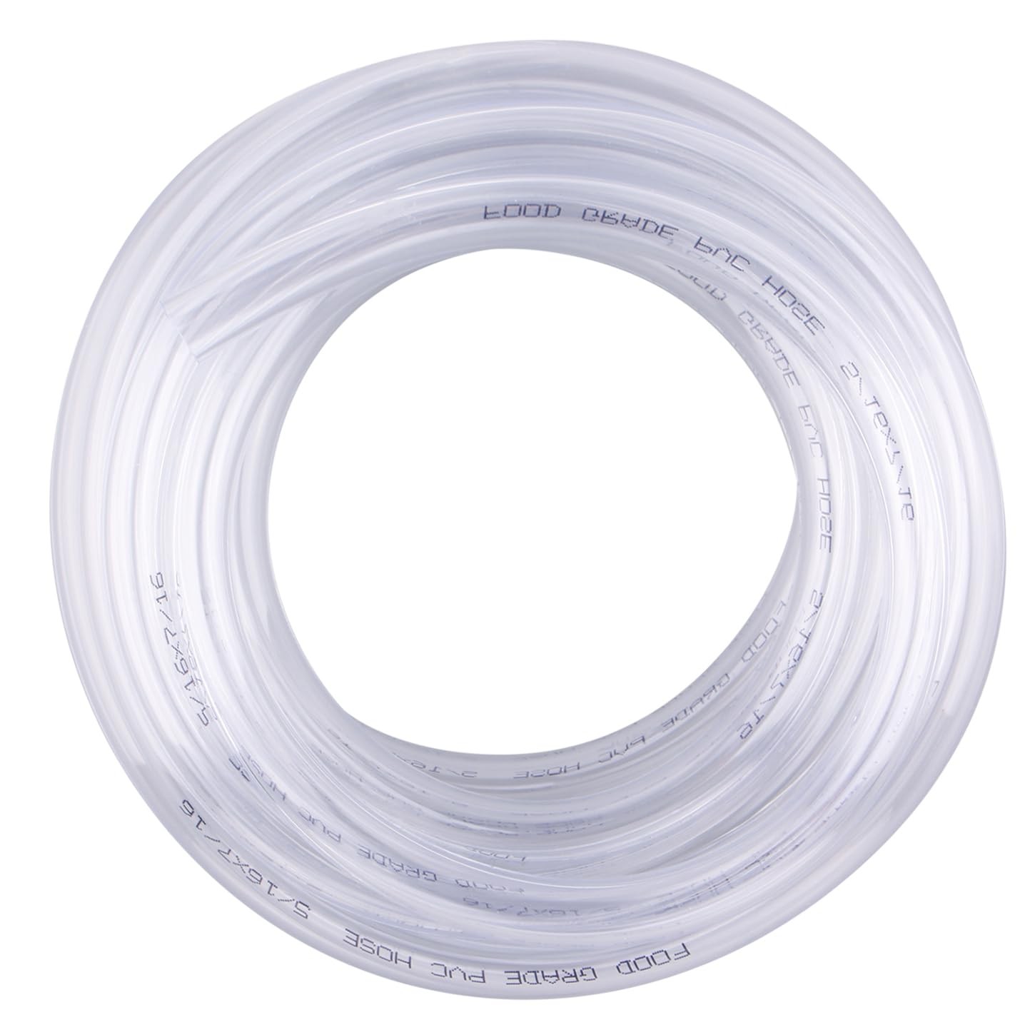 DERNORD PVC Tubing 5/16"ID X 7/16"OD Flexible Clear 10 Feet, Transparent