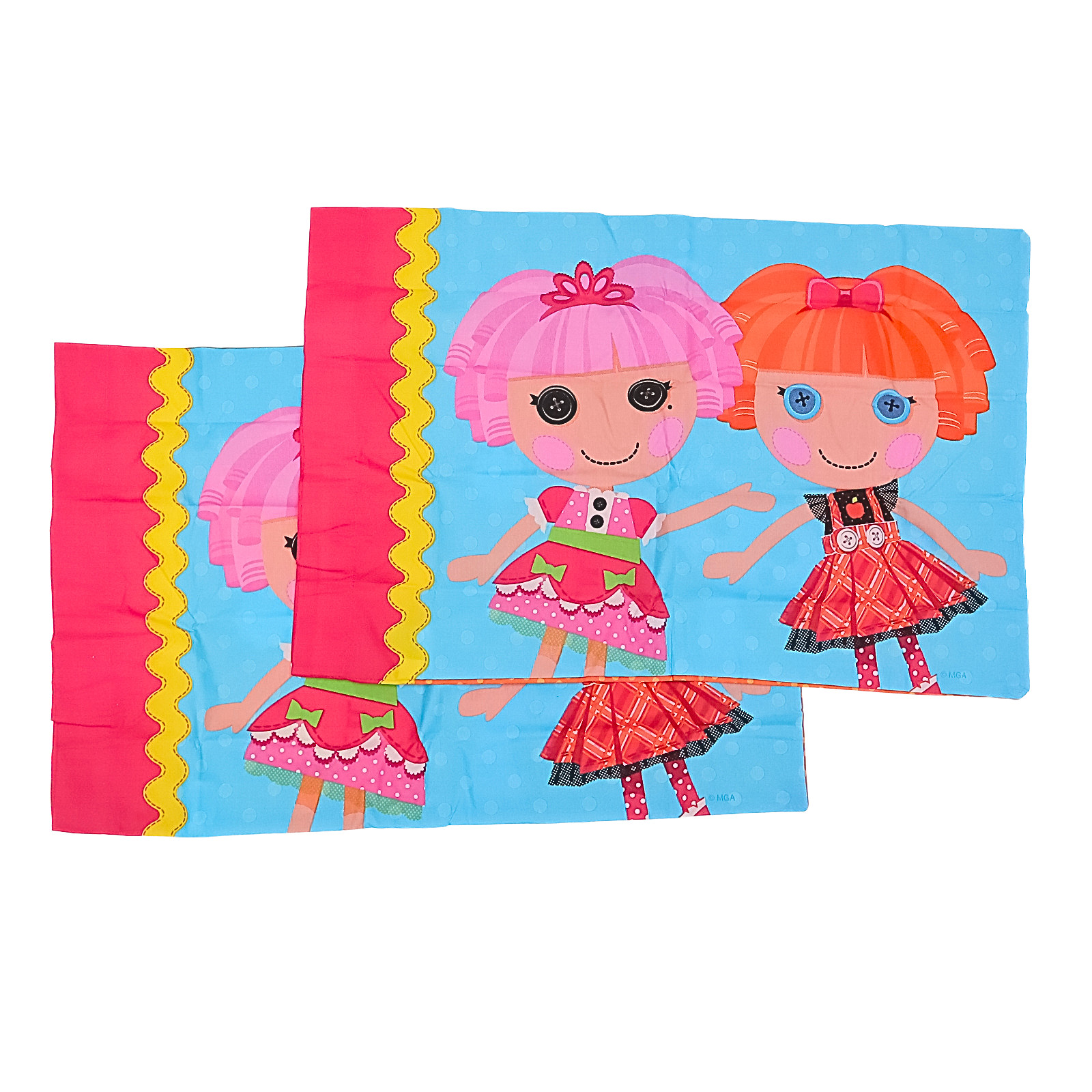Lalaloopsy 2Pk. Set Pillowcase Cotton Rich 200 Fiber Pillowcases Cartoon Bedding