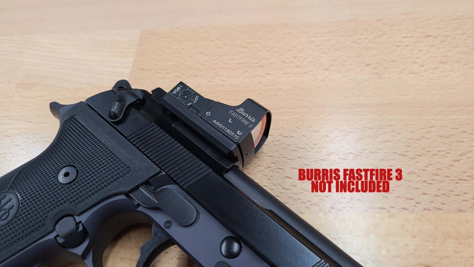BURRIS FASTFIRE RED DOT SIGHT MOUNT PLATE FOR BERETTA 92X RDO, MADE IN USA