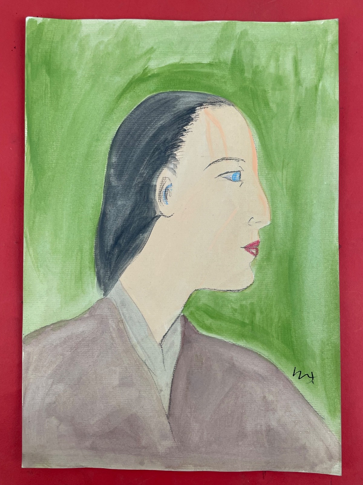 Chiu Ya-tsai Drawing on paper (Handmade) signed